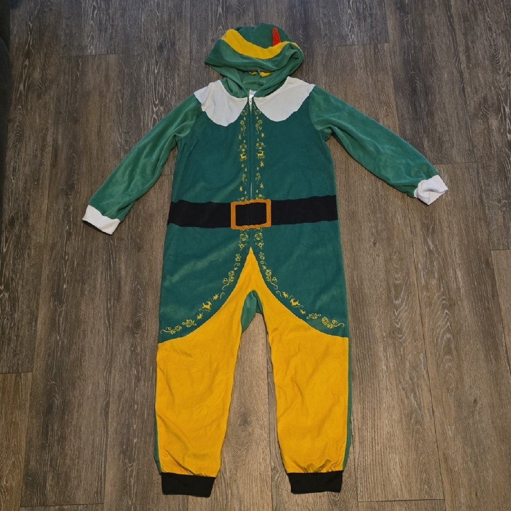 ELF Festive Kids Costume - Green and Yellow Kids Size Medium New w/out Tags!